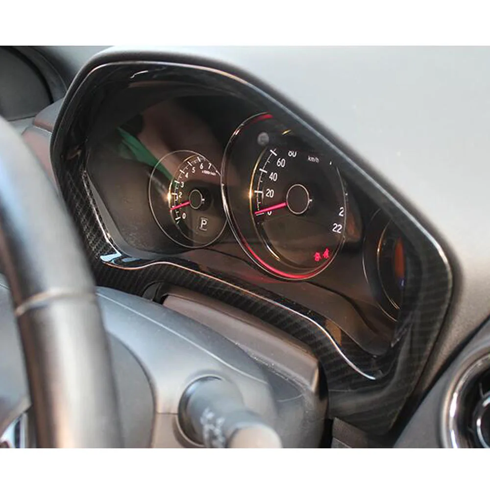 Car ABS Silver Garnish Dashboard Meter Instrument Panel Gauge Frame Moulding For Honda HR-V HRV Vezel 2014 2015 2016 2017 2018