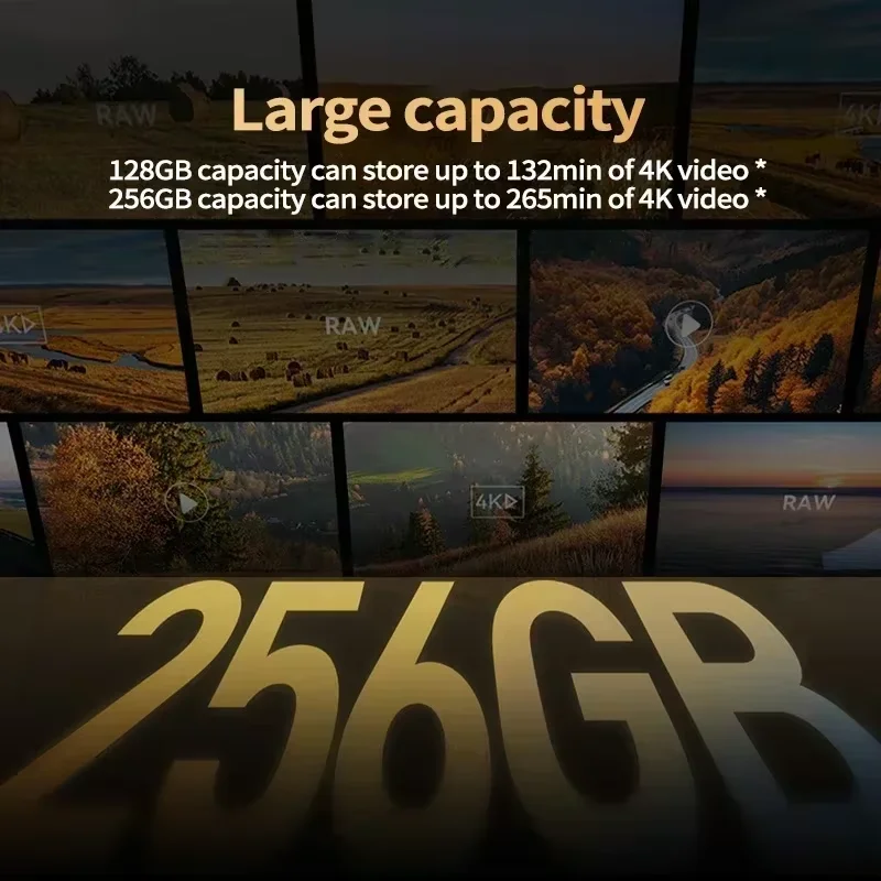 Lexar Micro SD Memory Card 4K Ultra HD UHS-II U3 V60 Read 280MB/s TF Card 128/256GB Write Speed 100MB/s for Drones/sports Camera