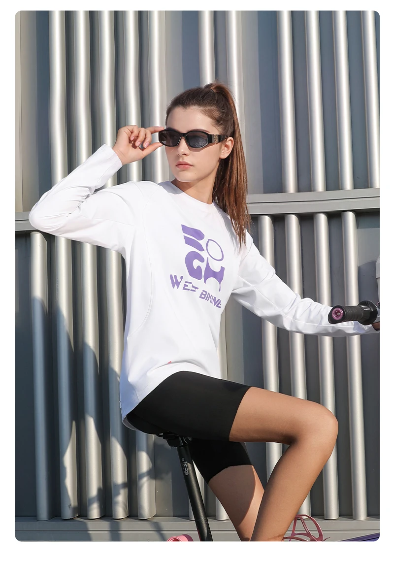 WEST BIKING Herren-Radtrikot mit langen Ärmeln, Frühling/Herbst, schnelltrocknend, Unisex-T-Shirt, lässiges Sportoberteil für Pendler, Laufen und andere Sportarten. – Detail 17