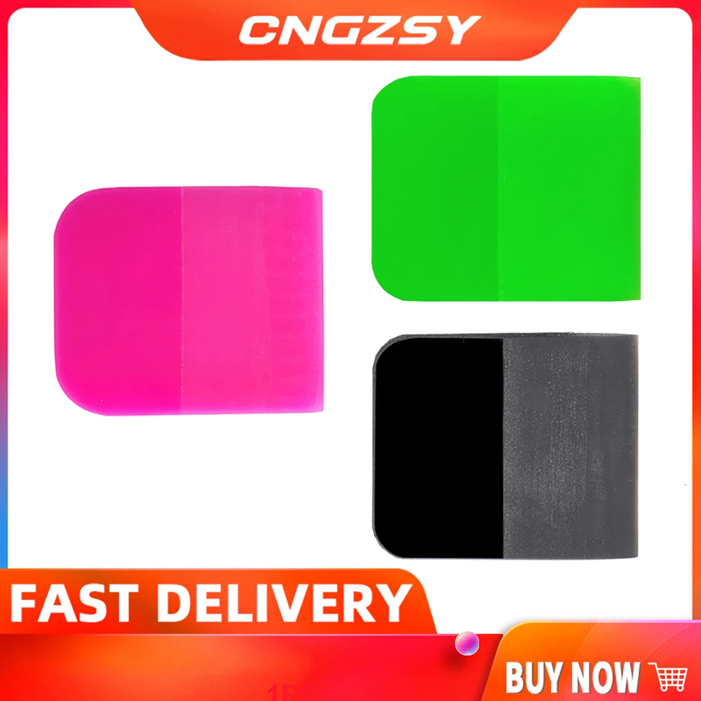 

TPU Tools Window Tint Black Green Pink Car Squeegee Mini Vinyl Cleaning Glass Pink Squeegee PPF Film Tools B72