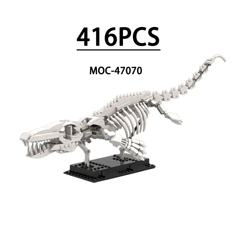 Building Blocks MOC-47070 Classic Movie Dinosaur Fossil Toy Decorations 416PCS Children's Birthday Gift, Christmas Toy