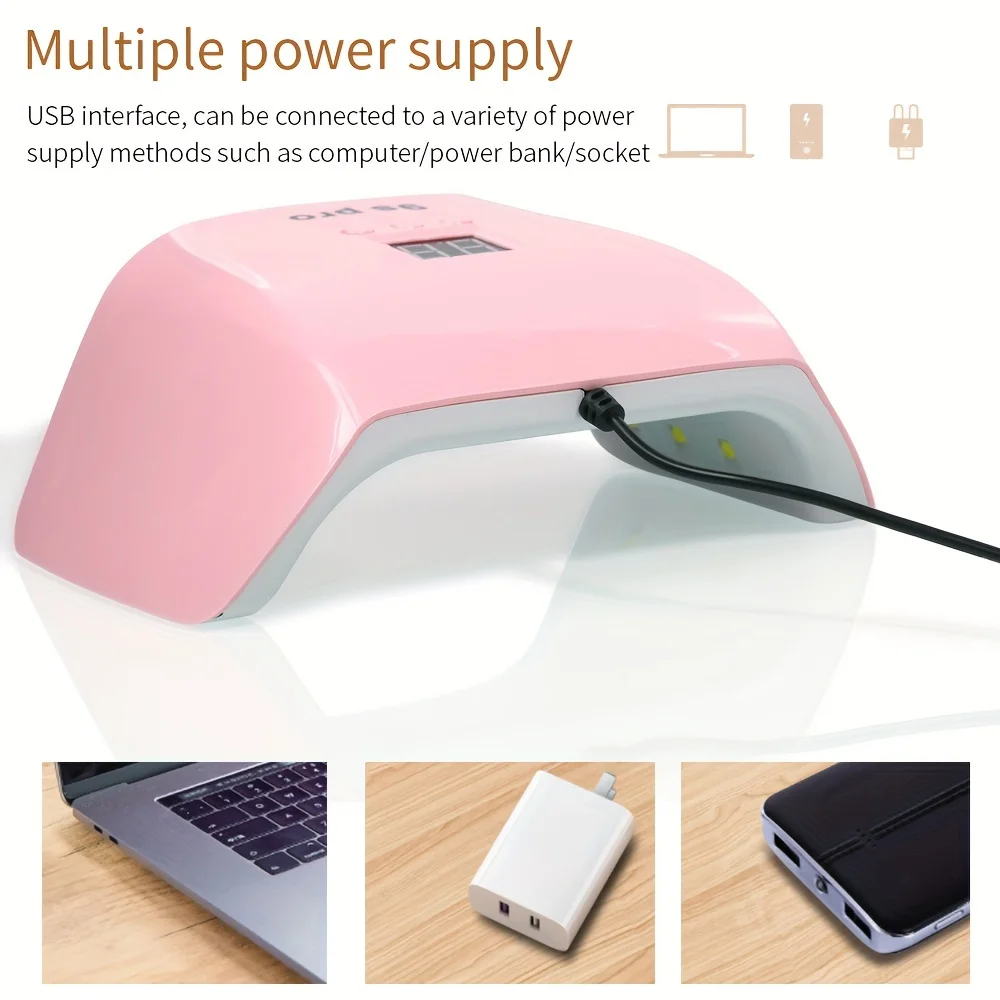 LINMANDA 120 واط LED مجفف الأظافر UV LED مسمار مصباح مع شاشة الكريستال السائل المهنية LED مسمار مصباح هلام مسمار مصباح LED الأشعة فوق البنفسجية مجفف الأظافر