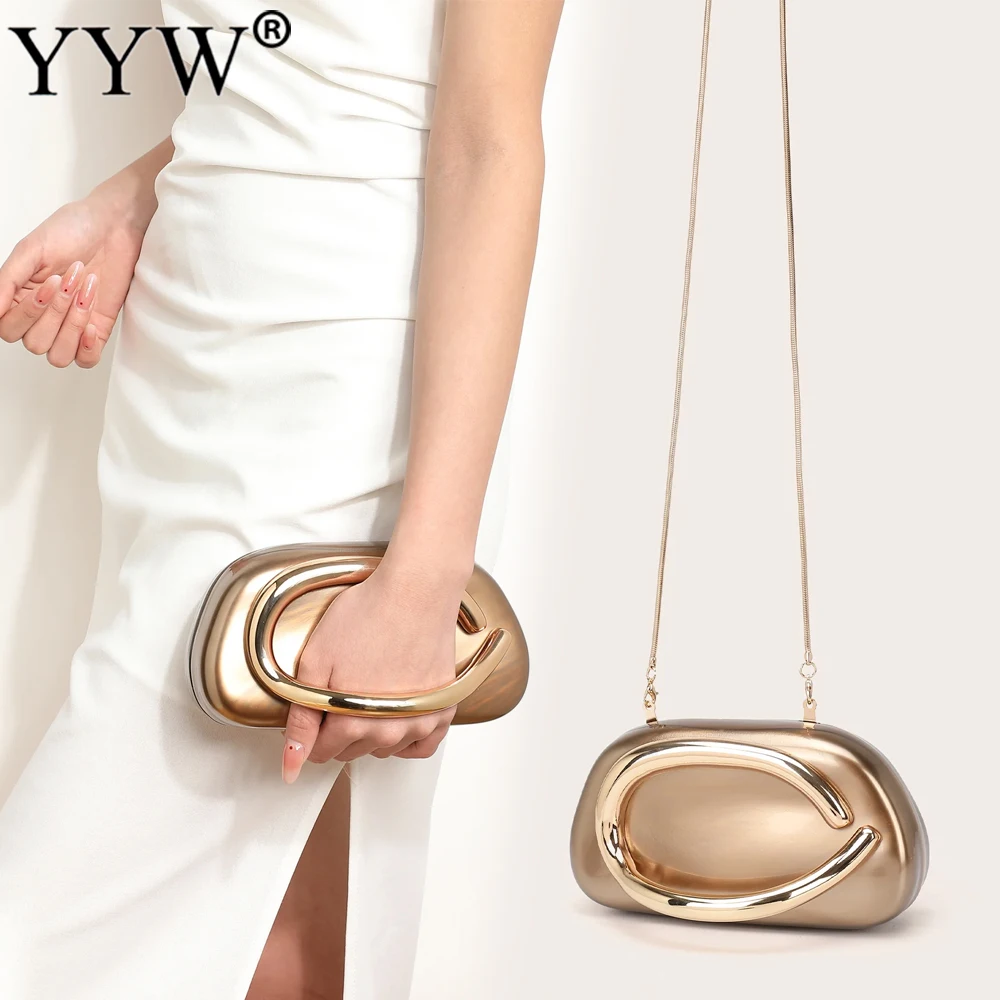 Bolso de mano de lujo acrílico para mujer, bolsos para banquetes de noche, cadena para fiesta de boda, bolso de hombro tipo bandolera, bolsos de cena para mujer