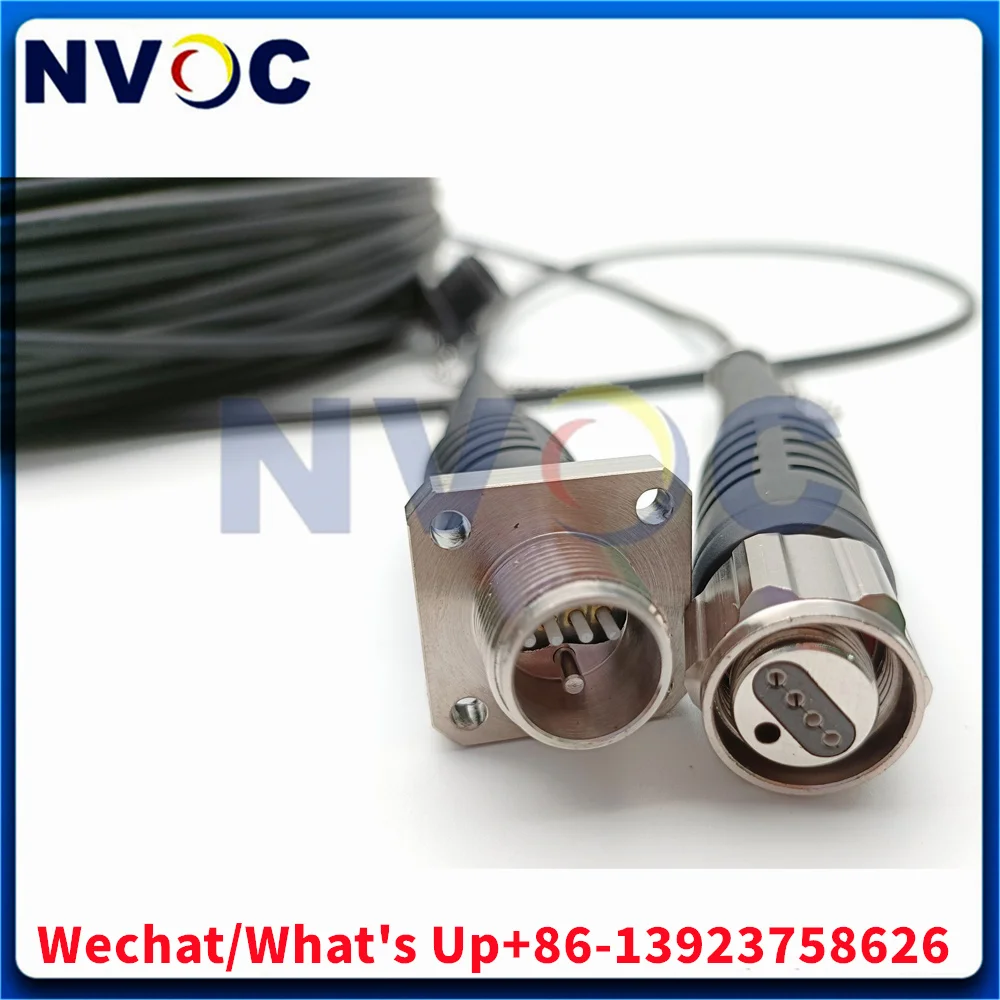 5pcs 4Core SM TPU ODC Socket/Plug to ODC Female/Male Outdoor Waterproof ODC Round/Square 10M  Fiber Optic Patch Cord Connector