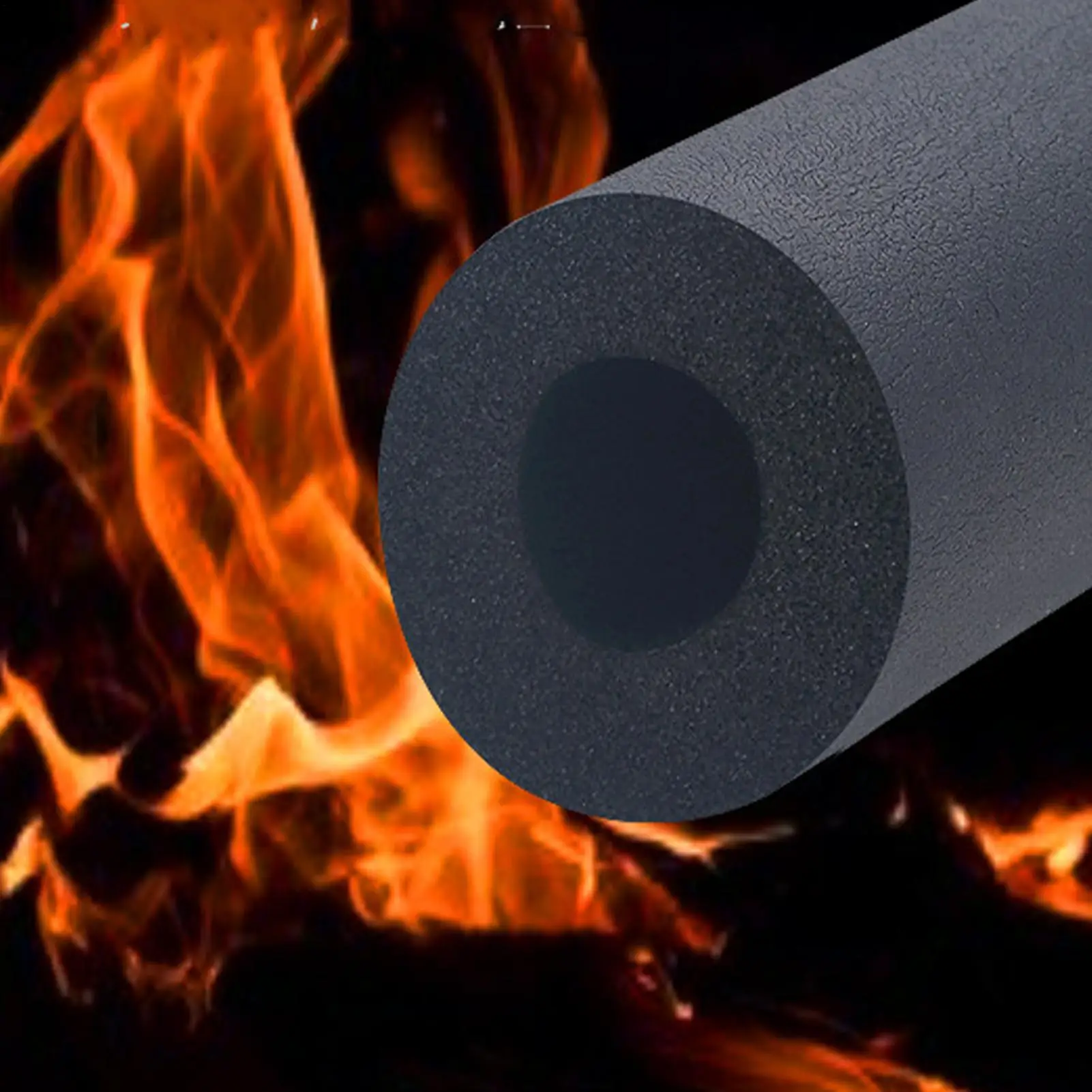 Thermal Insulation Pipe Sponge Foam Rubber Tube Air Conditioning Outer Tubes Solar Water Heater Water Pipe Sleeve freeze-proof