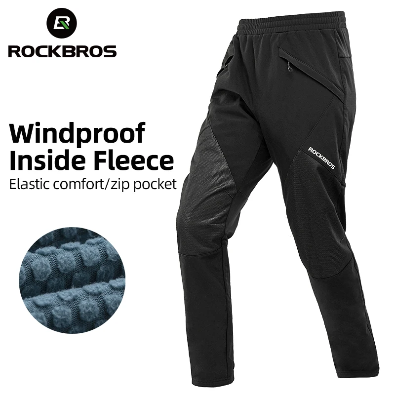 

ROCKBROS Cycling Pants Men Women MTB Road Bike Running Keep Warm Trousers Windproof Leisure Fitness Sports For Autumn Winter