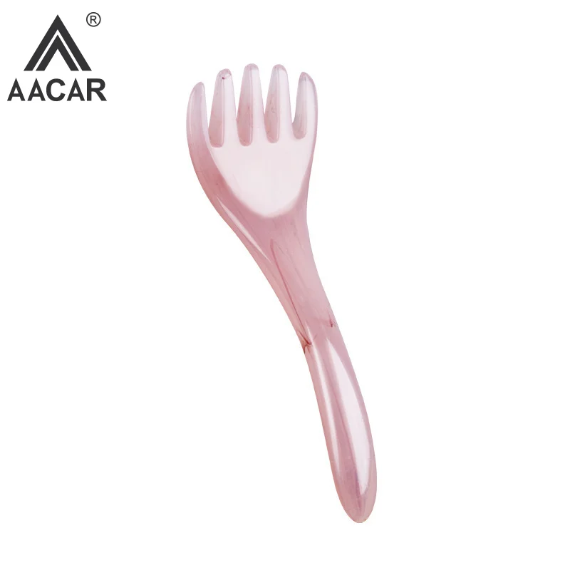 

Resin Beeswax Head Massage Comb Massager Gua Sha Stick Five-claw Comb Tool