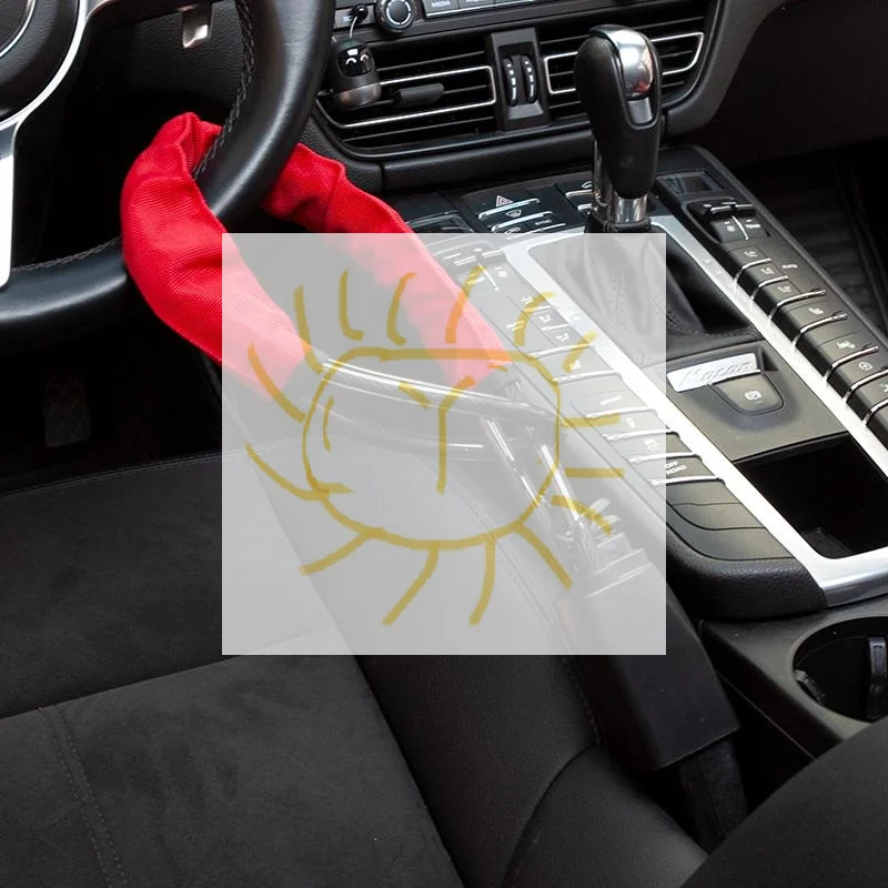 

Universal Antitheft Device For Car Steering Wheel Lock With Seat Belt Buckles With 3 Keys Anti Theft For Truck SUV Van RV Safety