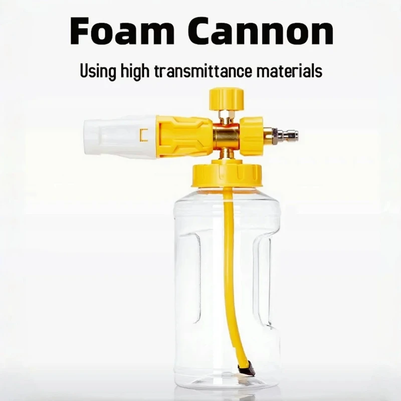 Super Sale 1/4" Quick-Connect Foam Cannon with Adjustable Foam Density for Car Wash Car Maintenance Tool - view 2