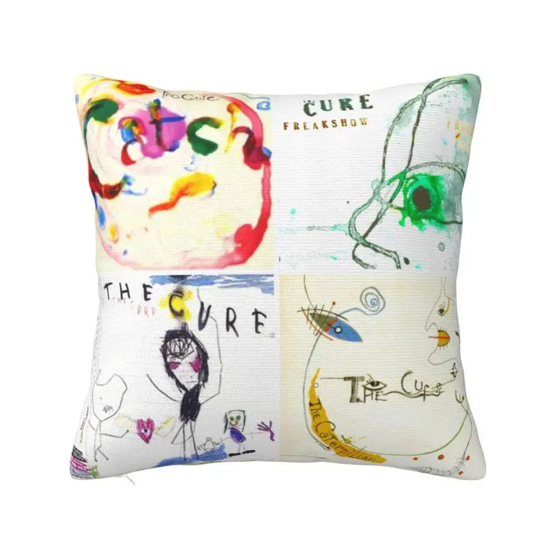 

Чехол на подушку с хвостиком для мытья воды на заказ, мягкие роскошные наволочки для рок-музыки группы