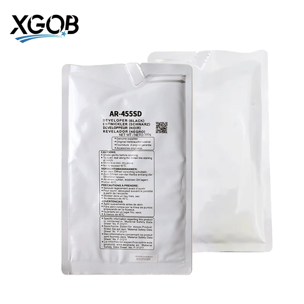 

1 сумка/500 г AR-455SD порошок разработчика для Sharp AR-350/450/355/455/3511/4511 MX-M351N/451U/351U/3512/4512, совместимый тонер для копировальных аппаратов