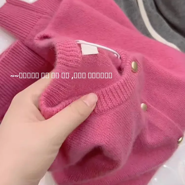 

Faionable Anti-Aging nk круглый топ для похудения на одной пуговице, осень-зима 2023, мягкая уютная универсальная верхняя одежда