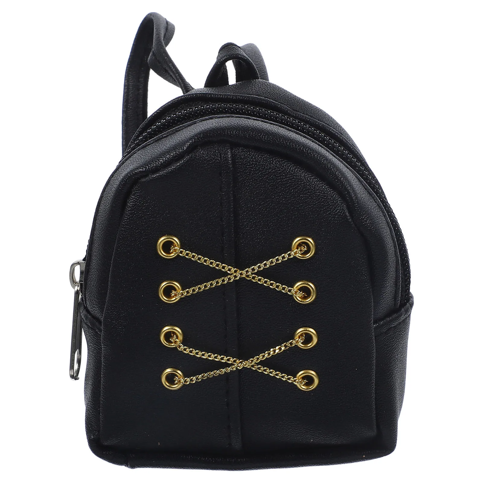 

Mini Backpack for Soft Cloth Material with Zipper Closure Cute School Bag Decoration for Mini House Room Scene Kids Play