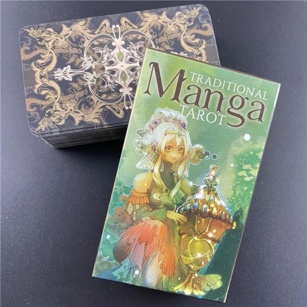 Traditional Manga Tarot Cards English Oracle Cards Women Girls Tarot Deck Board Game