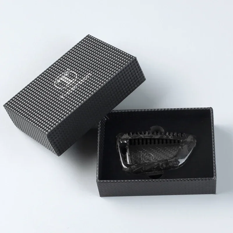 ألياف الكربون مفتاح فوب غطاء لسيارات BMW X1 X2 X3 X4 X5 X6 X7 M3 M4 M5 M8 X3M X4M X5M X6M Z4 2014-2023 حافظة مفتاح حماية مفتاح قذيفة