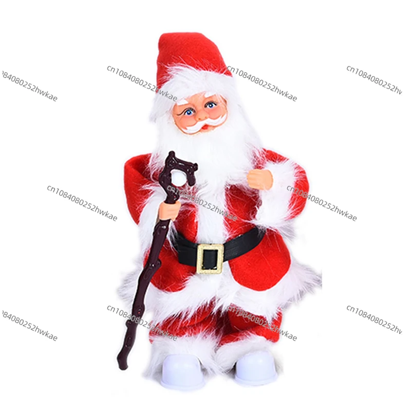 Electric Santa Claus Doll With Music, Swing Function, Merry Christmas Decorations, Home, Happy New Year, 28x8cm, 2024