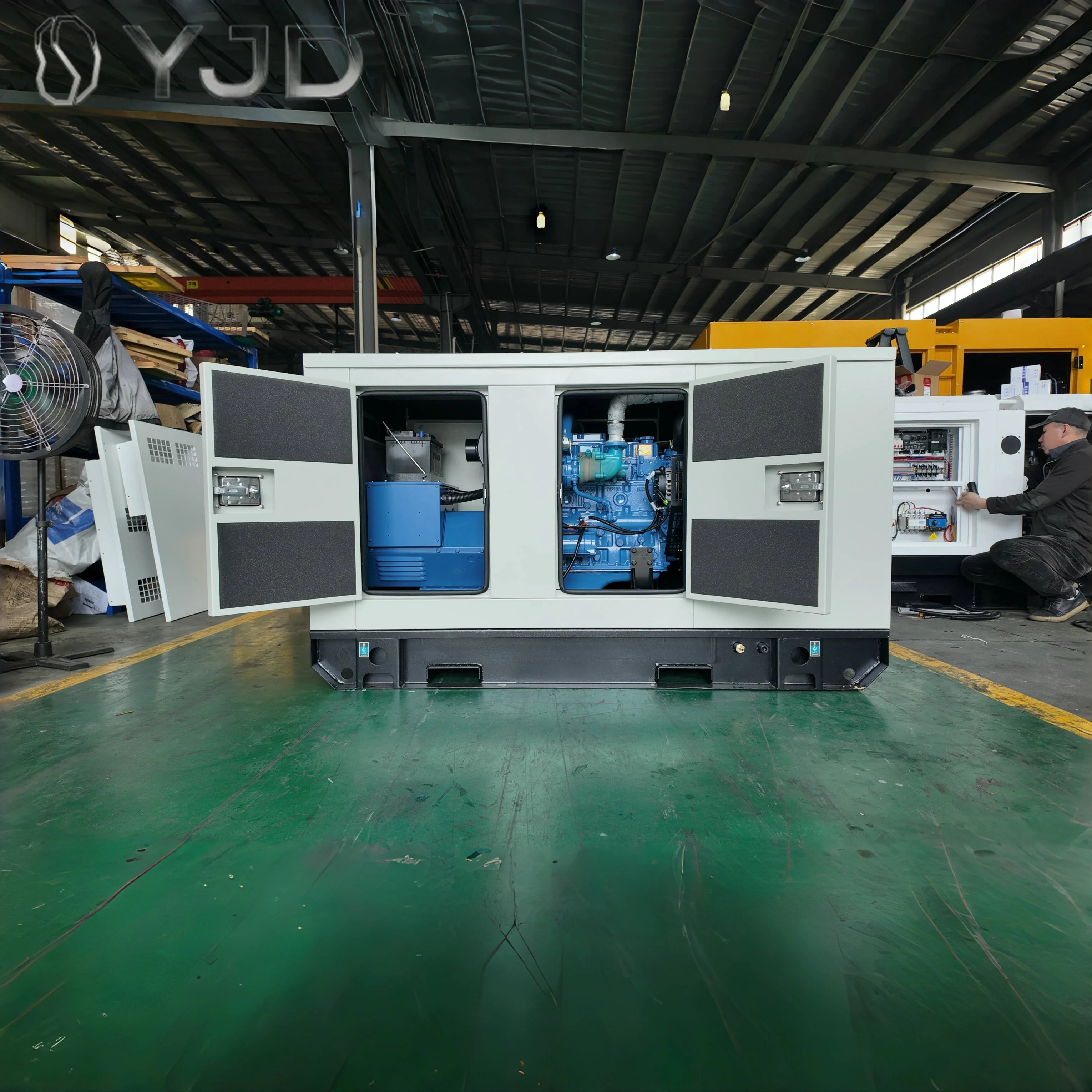Silence 380V 3 Phase Diesel Generators 20kw-80kva 60Hz Water Cooling Alternator with ATS Option 230V Rated Voltage