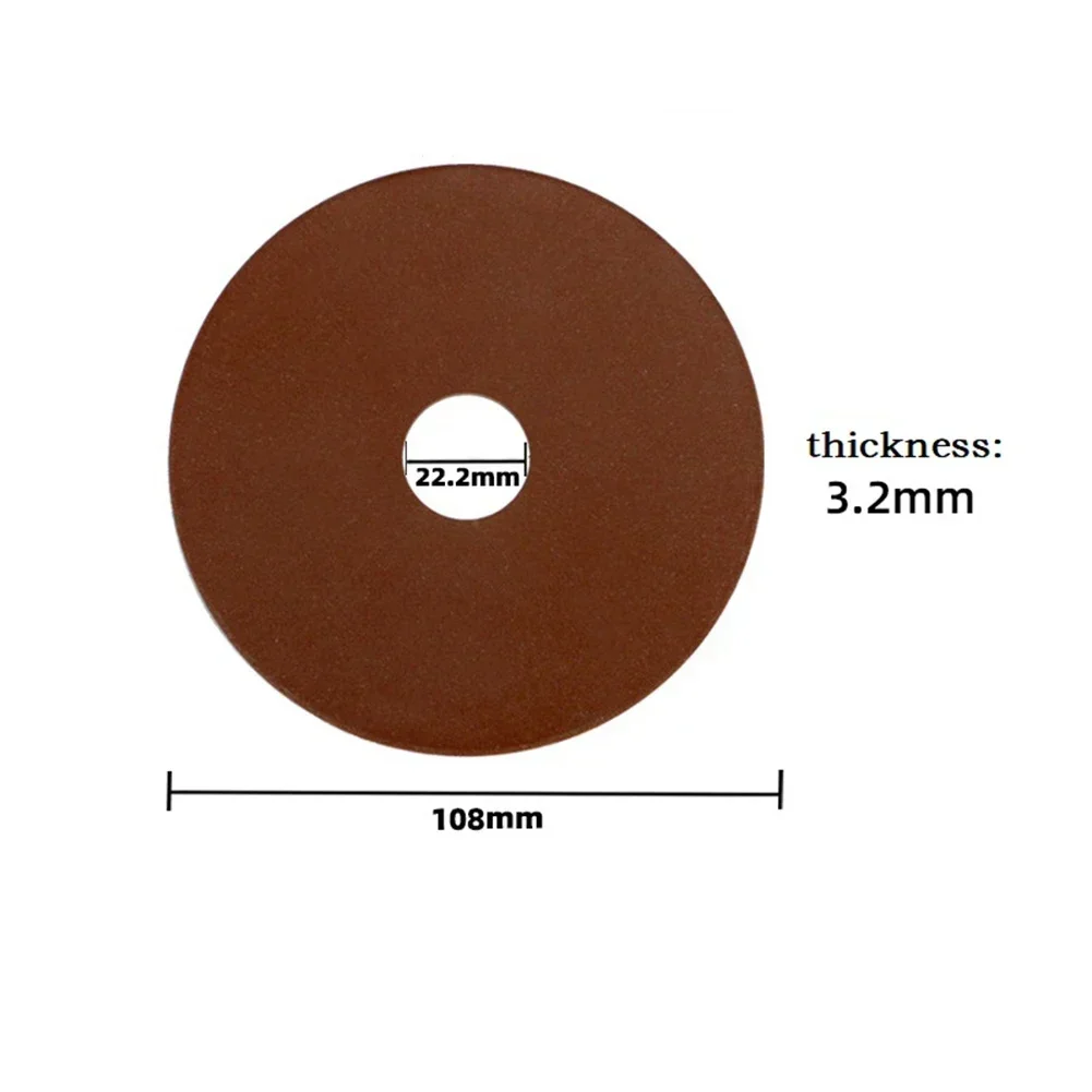 3Pcs Grinding Wheel Sanding Disc 108*3.2*22mm Sharping Wheel For Chainsaw Sharpener Grinder Polishing 3/8\