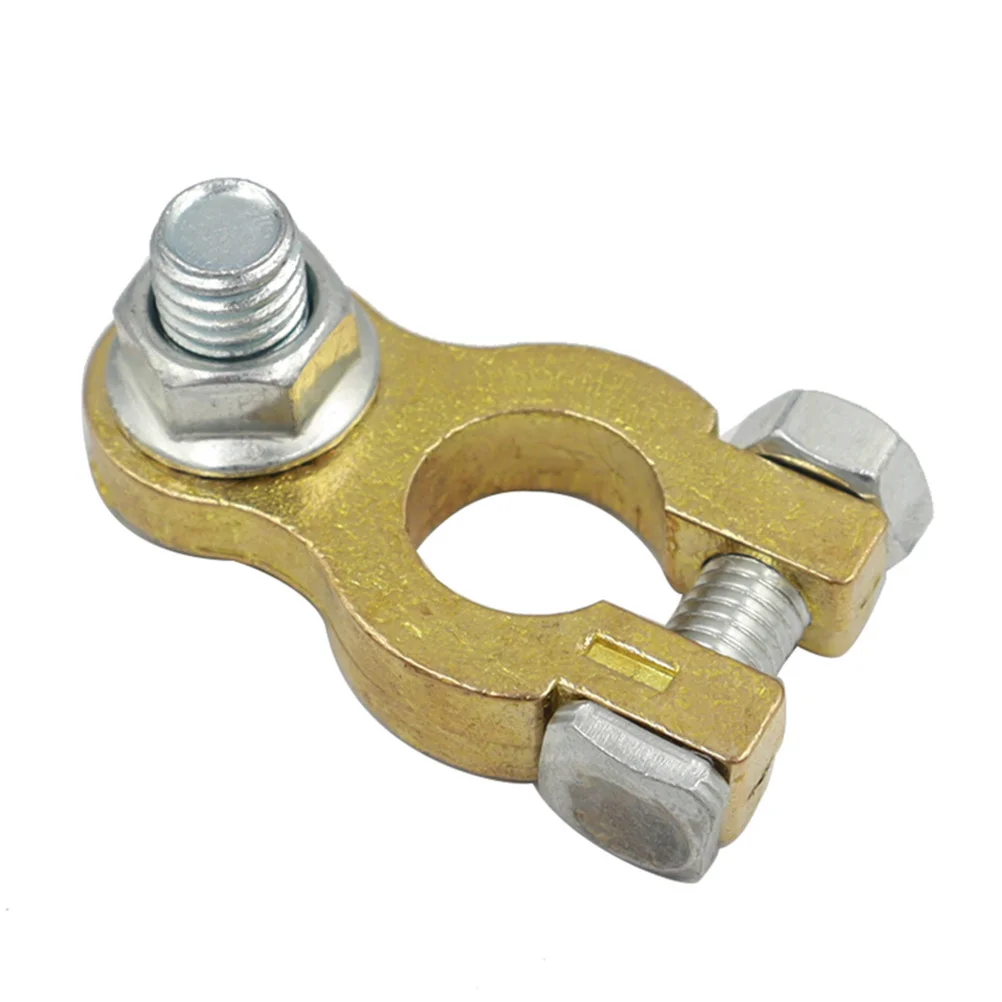

1Pair Brass Terminal Clamps Quick Release Connectors Car Auto Boat Rv Electrical Durable Clamp Accessories