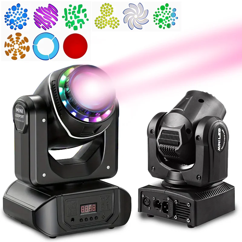 2024 Moving Head Beam Stage Party Bar Lamps 60W/80W Rotating Lamp Dj Disco Audience Led Spot Lights a Wariety of Pattern Light