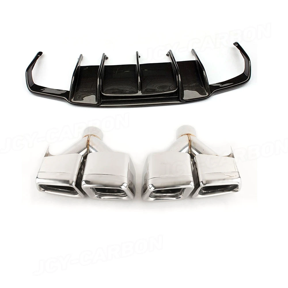 

Rear Diffuser Stainless Steel 4 Outlet Exhaust For Benz CLS Class W218 CLS350 CLS63 AMG 2011 2012 2013 2014 2015 2016 2017 2018