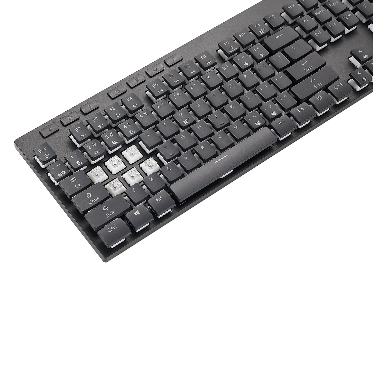 Hexgears GK1706 mechanisch toetsenbord - Ergonomisch gamingtoetsenbord met laag profiel - Kailh Box Clicky Switch-toetsenbord