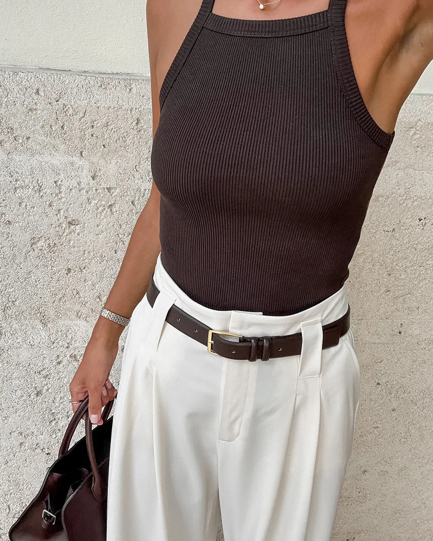BKLD Solid Color New White High Waisted Loose Casual Pants Summer 2025 Fashion Commuting Pants Trousers Clothes For Women