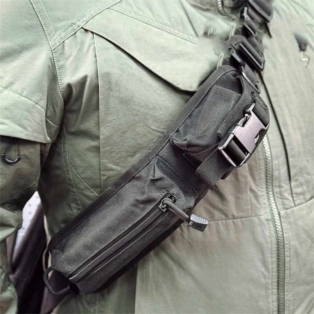 Tactical Shoulder Strap Expansion Compartment Molle EDC Tool Storage Bag 3.8cm2.5cm Shoulder Strap Conversion Packet for Hunting