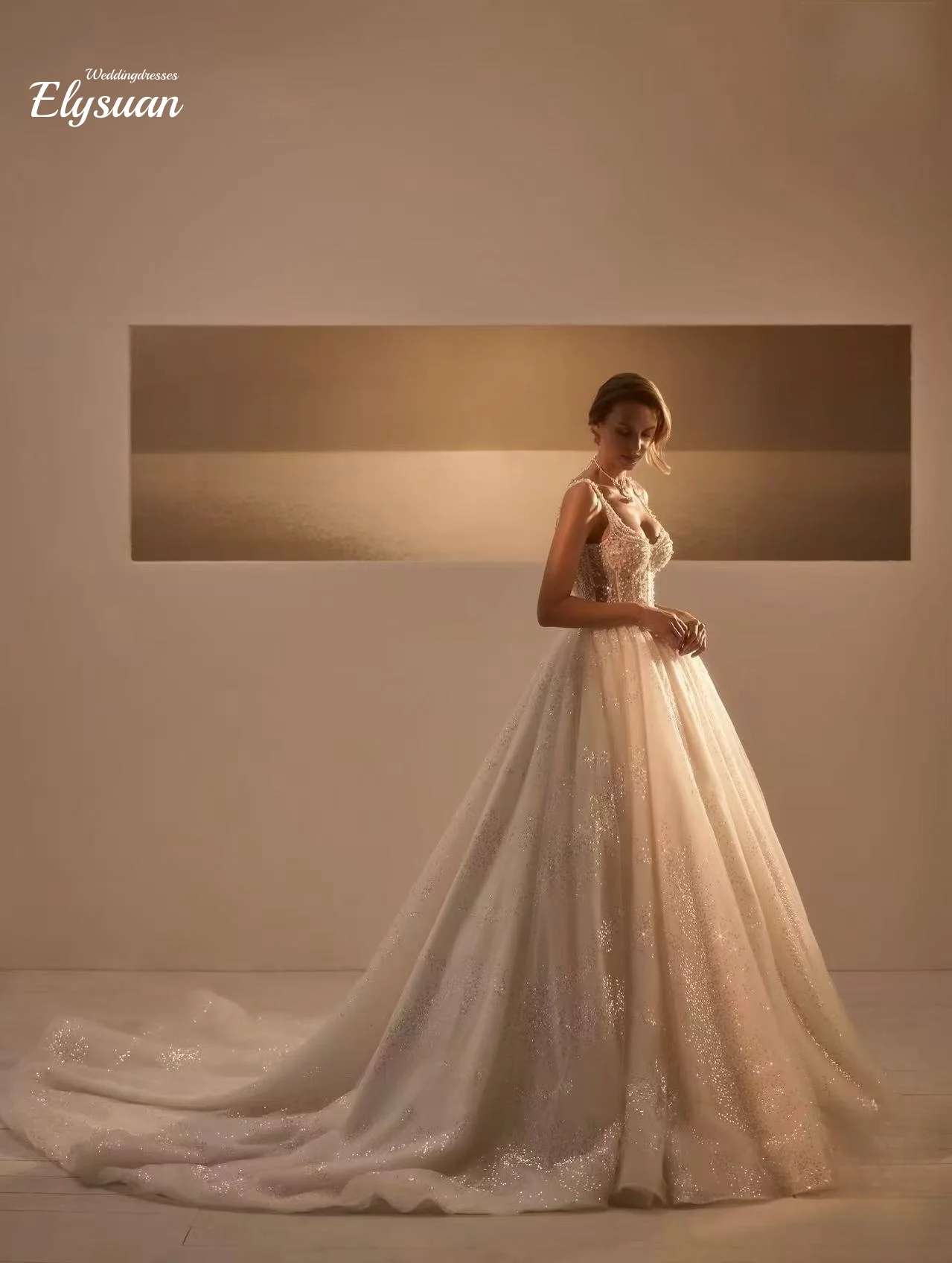 Angepasst Ballkleid Brautkleider Für Braut Spitze Hochzeiten Luxus Elegantes Perle Kleid Korsett Mariage Vestidos De Novia