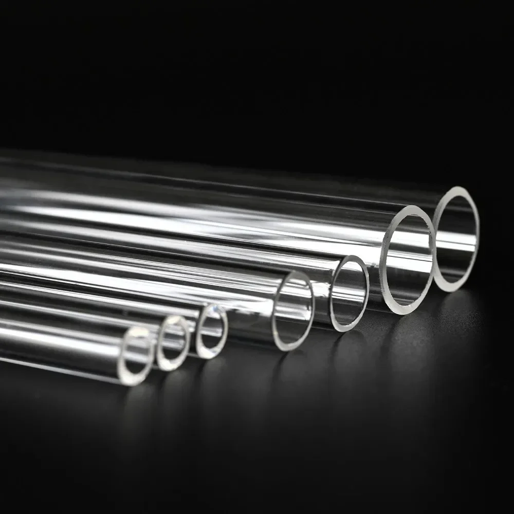 High Purity Quartz Glass Tube With Transparent Openings At Both Ends And High Temperature Resistance