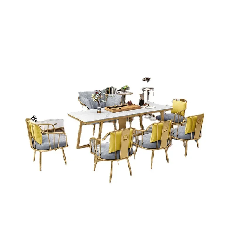 

Household small apartment iron art, tea table tea house company, fashionable tea