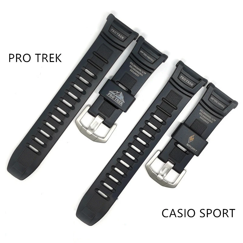 Resin Rubber Watch Strap For Casio G-Shock PRG-130 PRW1500 PRW-1500 PRG130 PRG-130Y Replace Band Men Sport Watchband Accessories