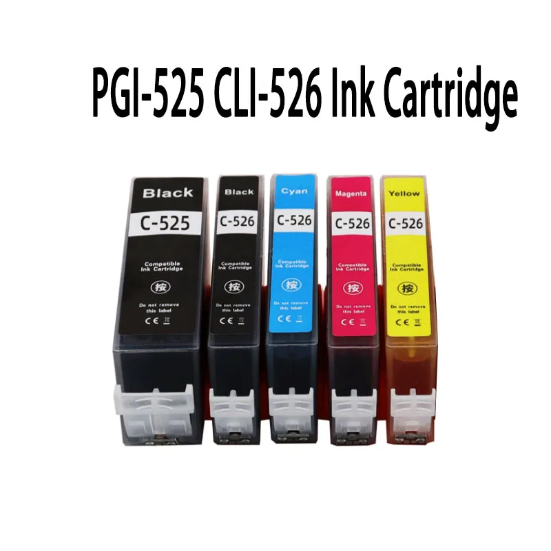 PGI-525 CLI-526 525XL 526XL Ink Cartridges for Canon Pixma MG5150 MG5350 MG5250 MG6150 MG6250 MG8150 MG8250 IP4850 Printer