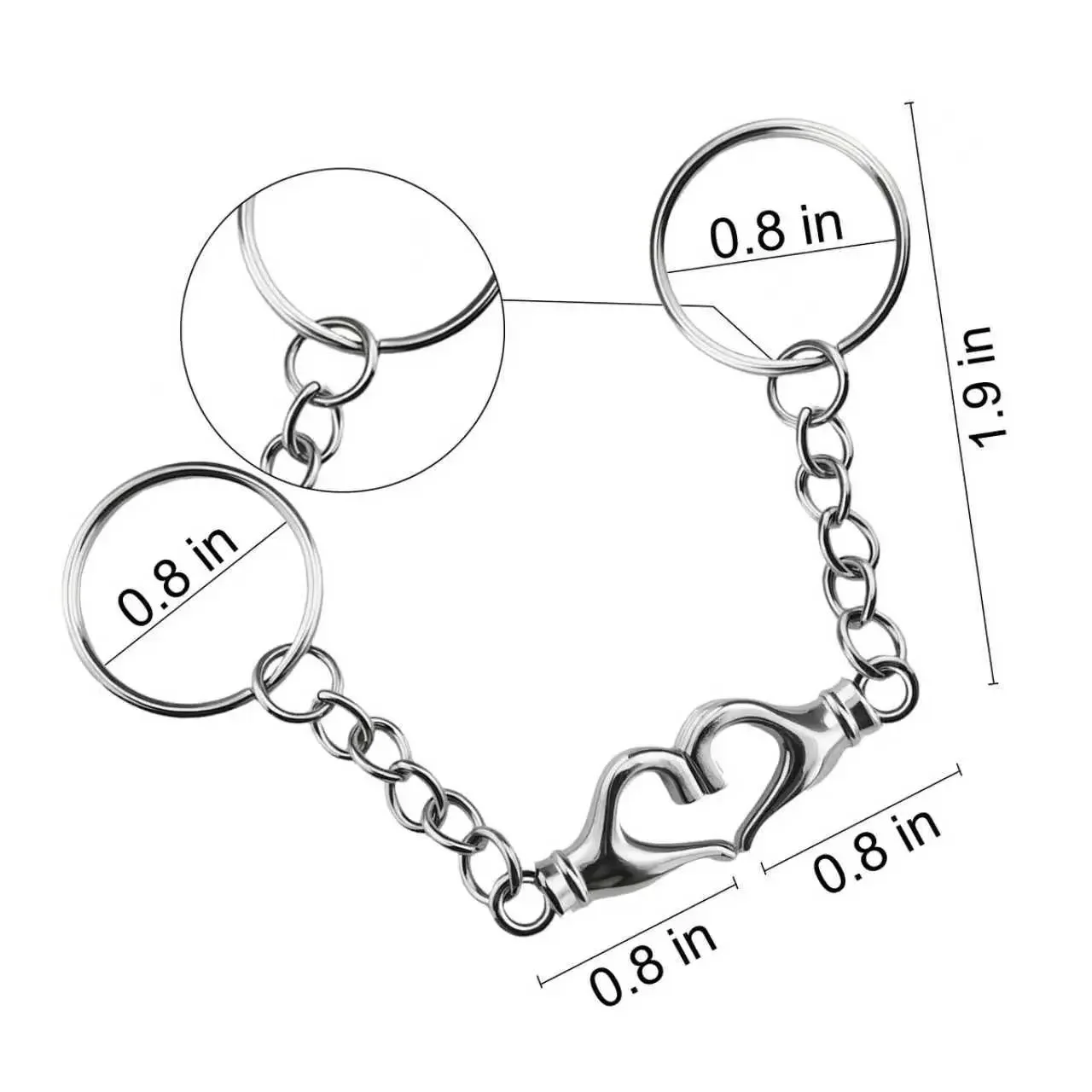 Matching Magnetic Keychain for Couples, Valentine’s Day Romantic Magnetic Key Chain, Cute Love Gifts for Couples, Anniversary & Birthday Surprise