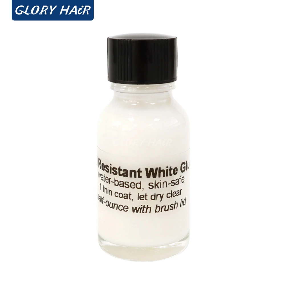 

Hair Replacement Adhesive Invisible Bonding Glue Toupee Glue 0.5 oz Oil Resistant White Glue for Hair System Lace Hair Glue
