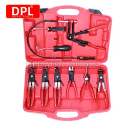 9Pcs Hose Clamp Ring Plier Clip Set Flexible Cable Plier Swivel Jaw Tool Remover Auto Hand Tool Set