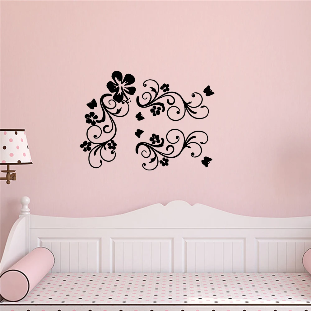 

1 pc hot sale beautiful Butterflies Wall Sticker Pvc Wall Art Stickers Modern Fashion waterproof Wallsticker for baby room