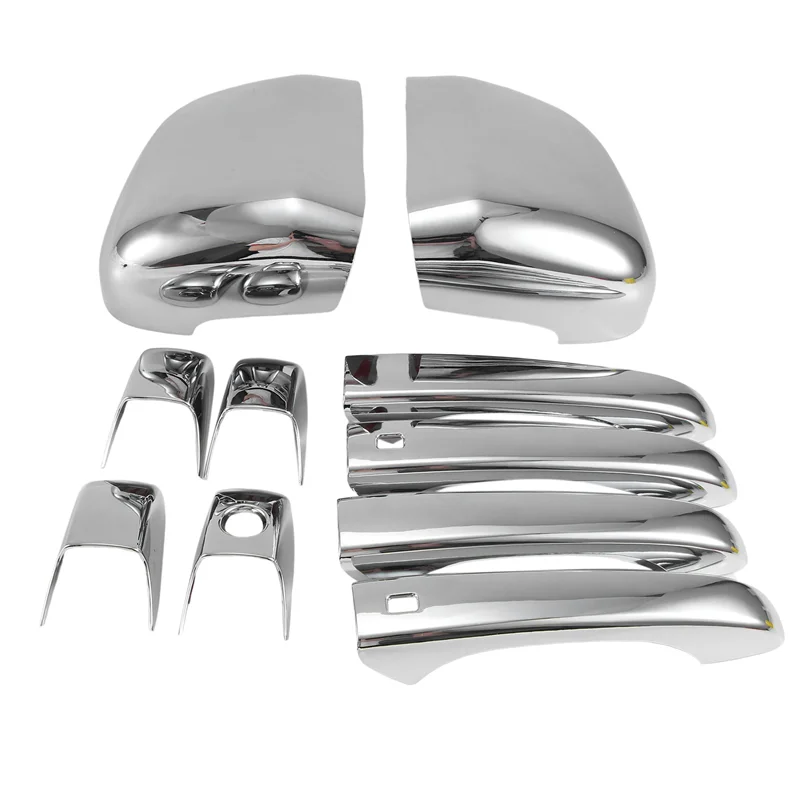 

Серебряные накладки на зеркала + накладки на дверные ручки для Jeep Grand Cherokee Dodge Durango 2011-2020, аксессуары-L94A