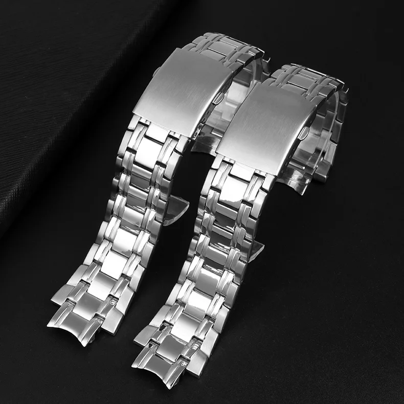 Solid Stainless Steel Strap for Casio EDIFICE EFR-539 5345 Replace Men Metal Butterfly Buckle Bracelet Band Watch Accessories