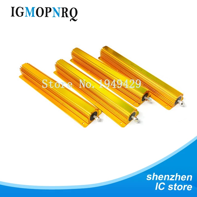 غلاف معدني كهربائي من الألومنيوم ، مقاوم سلكي ، 0.1R إلى 500R ، وحركة 1 2 4 10 8 5 12 15 20 30 50 #1