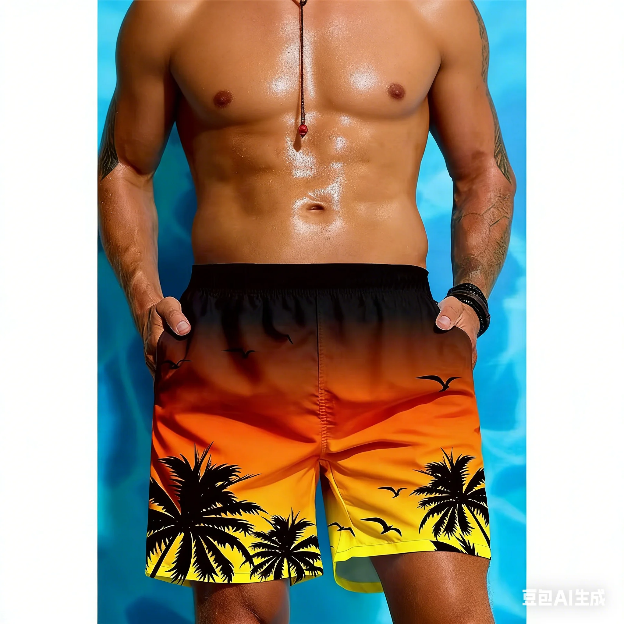 

Summer 2026 New Vacation Beach Fashion 3D Printed Men's and Women's Plus Size Outdoor Loose Breathable Fast Drying Sports Shorts