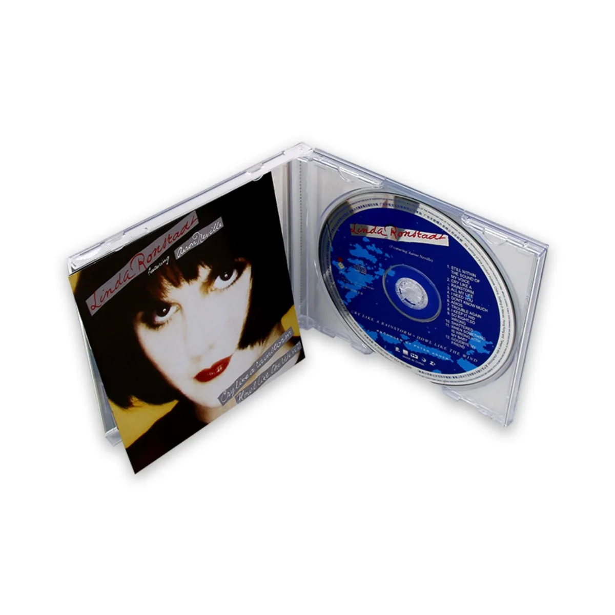 قرص مضغوط من ألبوم Linda Ronstadt "Cry Like A Rainstorm - Howl Like The Wind" - قرص موسيقى البوب الغربي #3