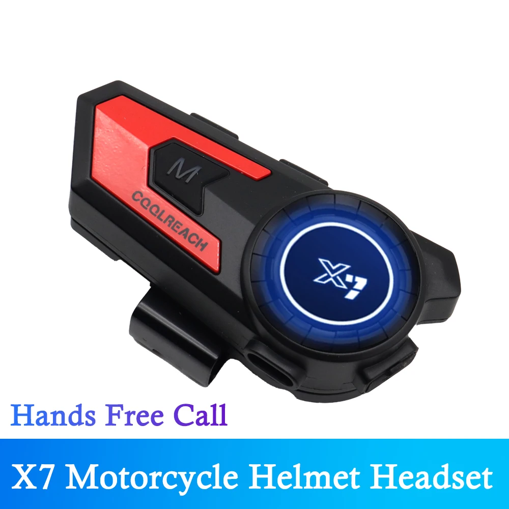

X7 Motorcycle Helmet Headset Wireless Bluetooth Speaker Waterproof Music Earphone Handsfree Stereo for moto Full Half Face