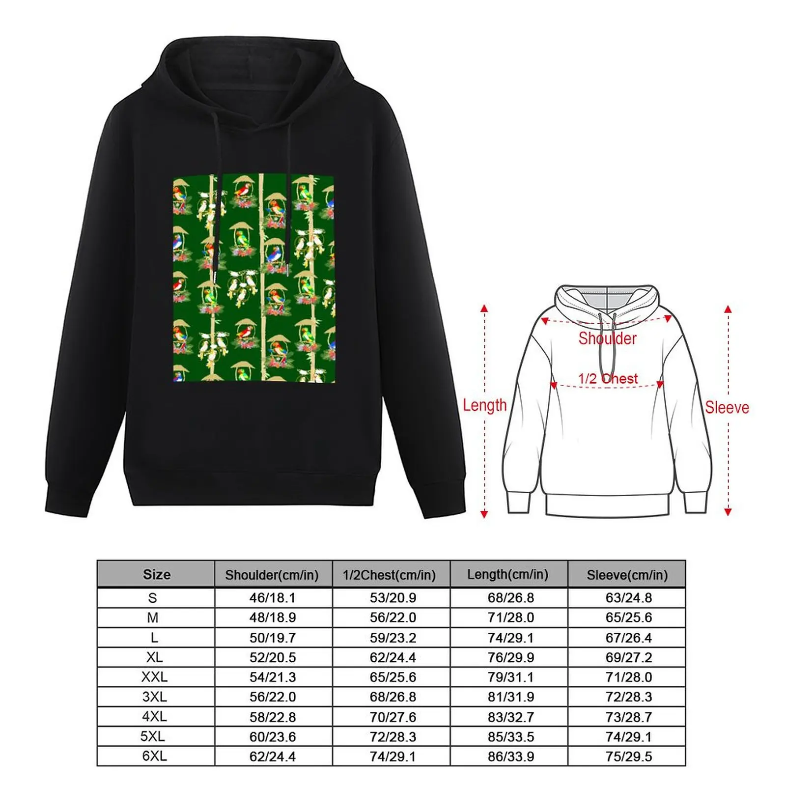 Tiki Room Birds Pullover Hoodie autumn jacket men hoodie streetwear