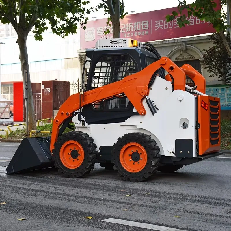 【HOT】Deposit Price Mini Skid Steer Loaders Offer Reliable Operation High Efficiency in Excavation and Multi-functional Design Fo