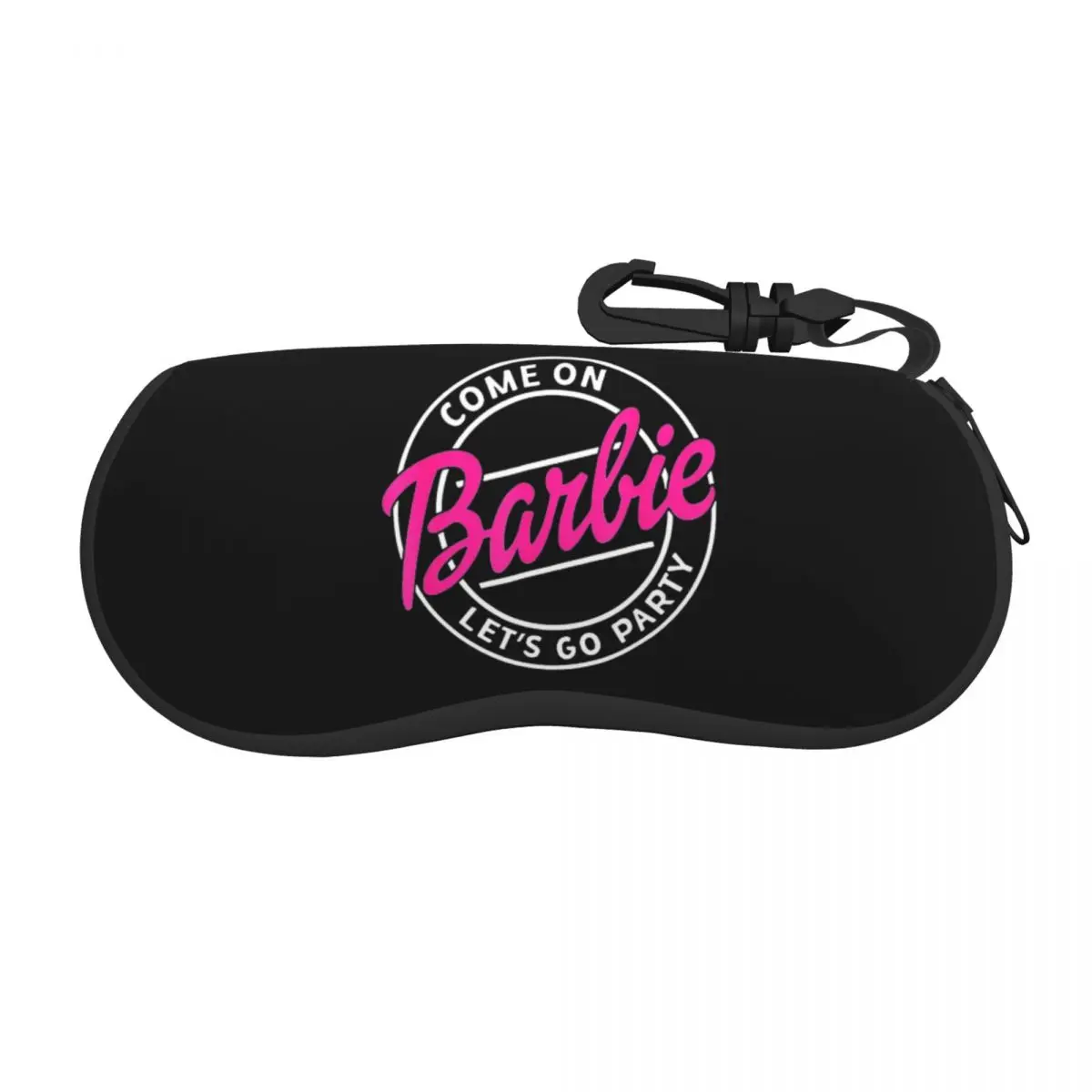 Pink Barbi Let's Go Party Glasses Case Travel Accessories Eyewear Storage Box Small Glasses Box