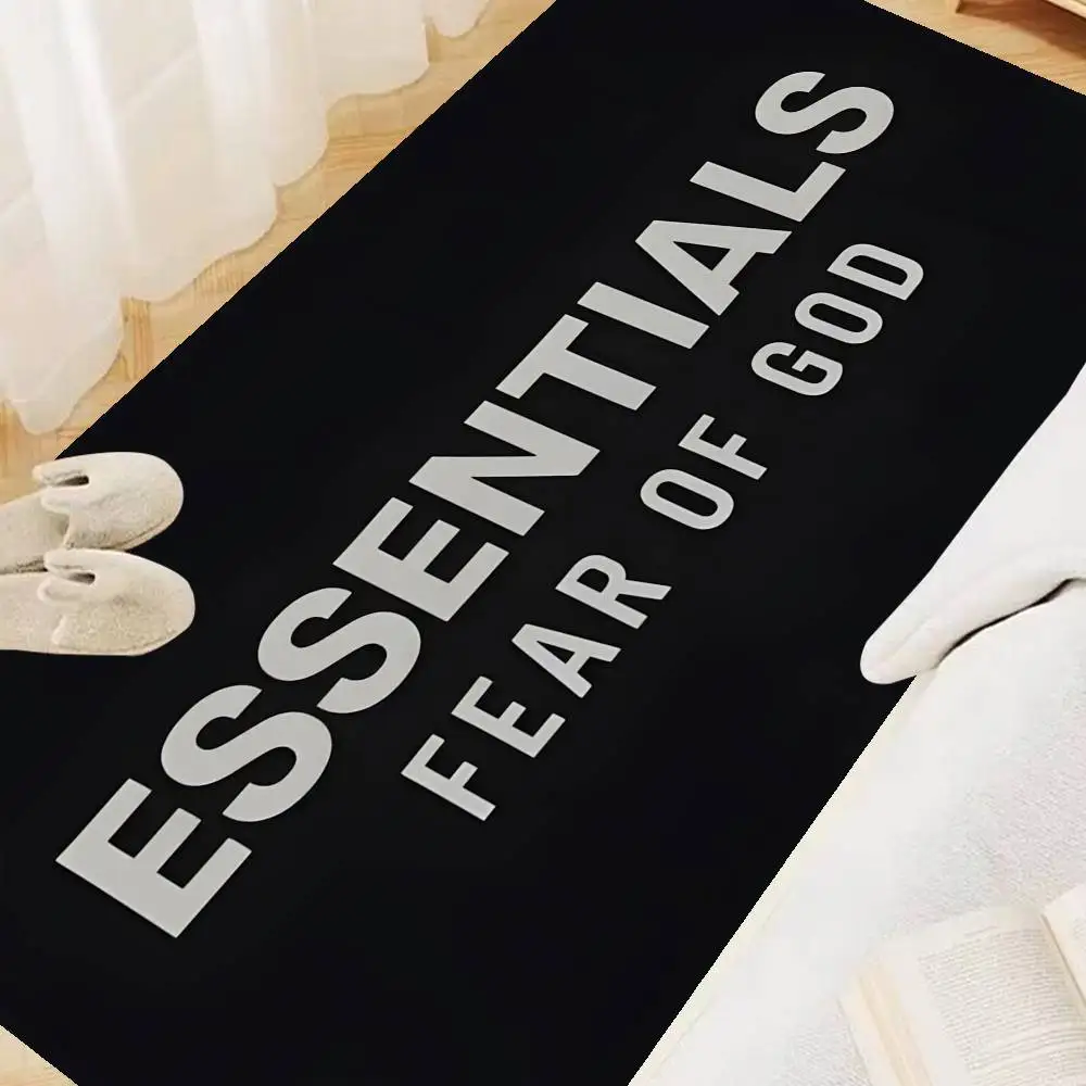 Tapis de porte Fashion E-Ess-entials F-Fear-Of-G-God, style nordique, pour chambre à coucher, salon, balcon, antidérapant, Alfombra