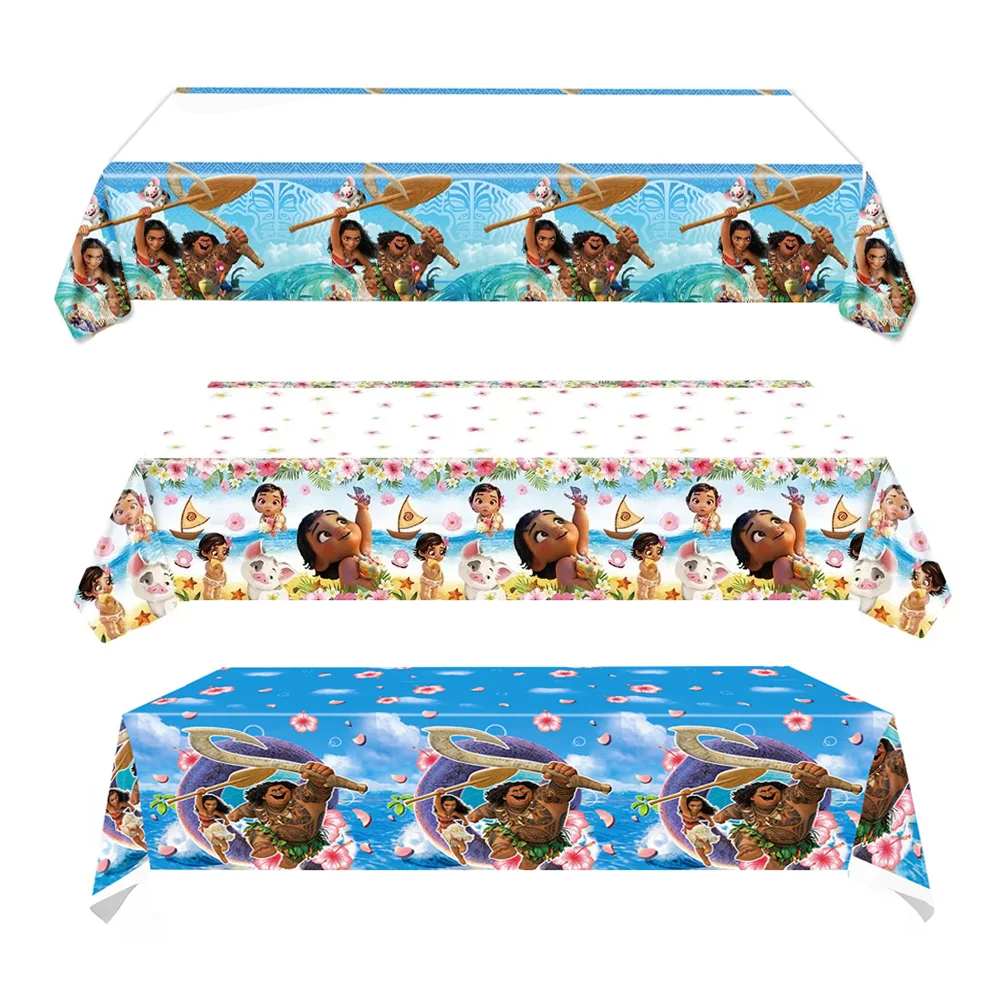 Moana 2 Forniture per feste di compleanno Tovaglia usa e getta Decorazione Bomboniera per ragazze Copritavolo Moana Compleanno per bambini Regali per baby shower