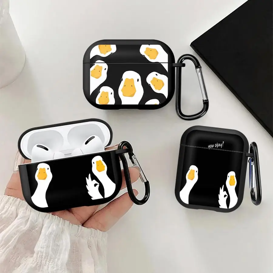 Duck Greetings Case For Airpods 4 2 Pro 1 Pro3 Pro2 3 Earphone Cases Cover
