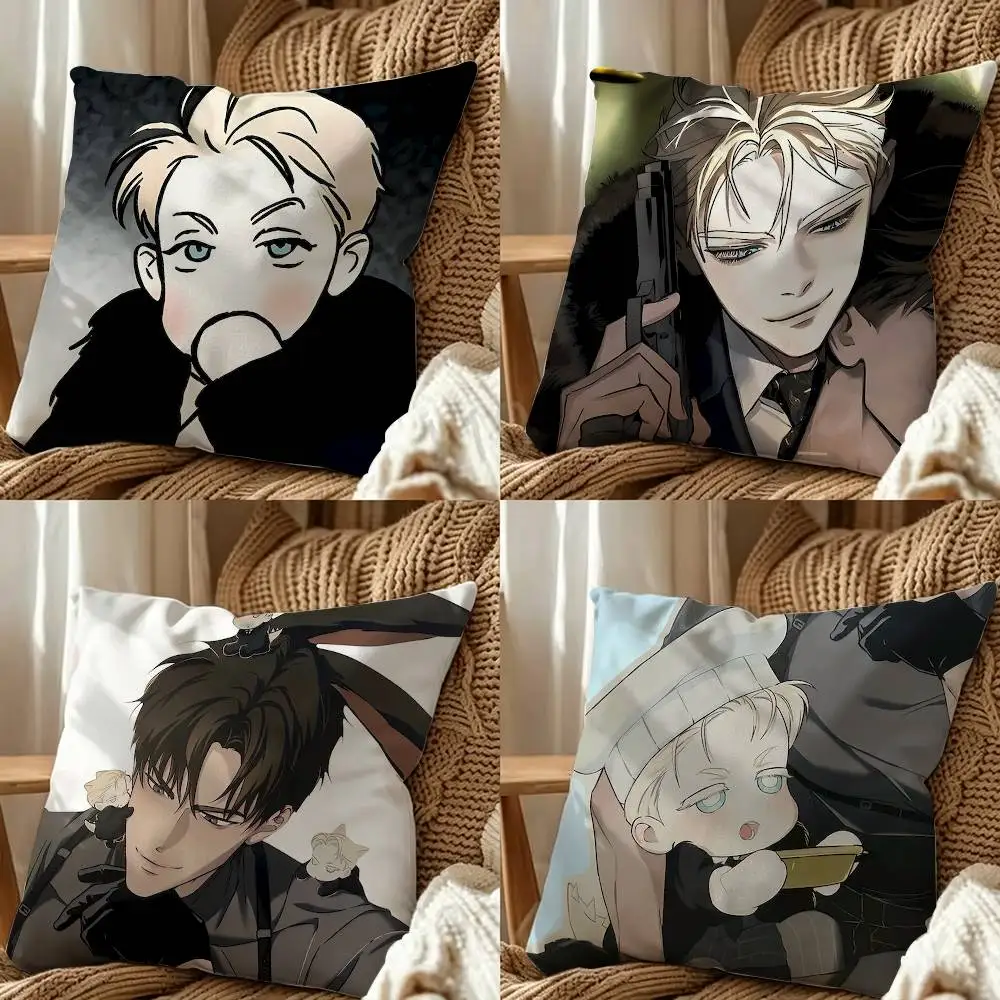 Manga C-Codename Anastasia Square Pillow Case Multi Sizes For Car Home Bedroom Decor Custom Valentine Gifts